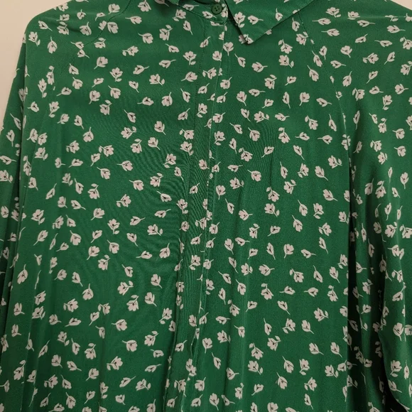 H&M Green Floral Midi Dress - Picture 3 of 3